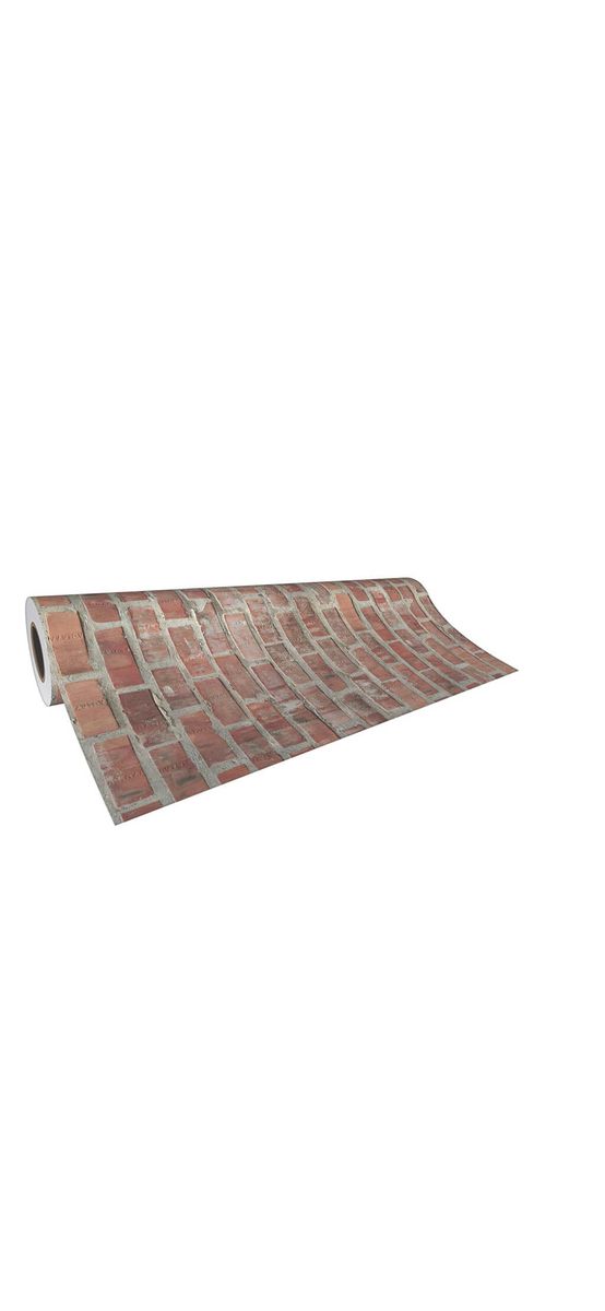 Autocolant perete imitaţie cărămidă, Folina, culoare maro, rola de 60x200 cm