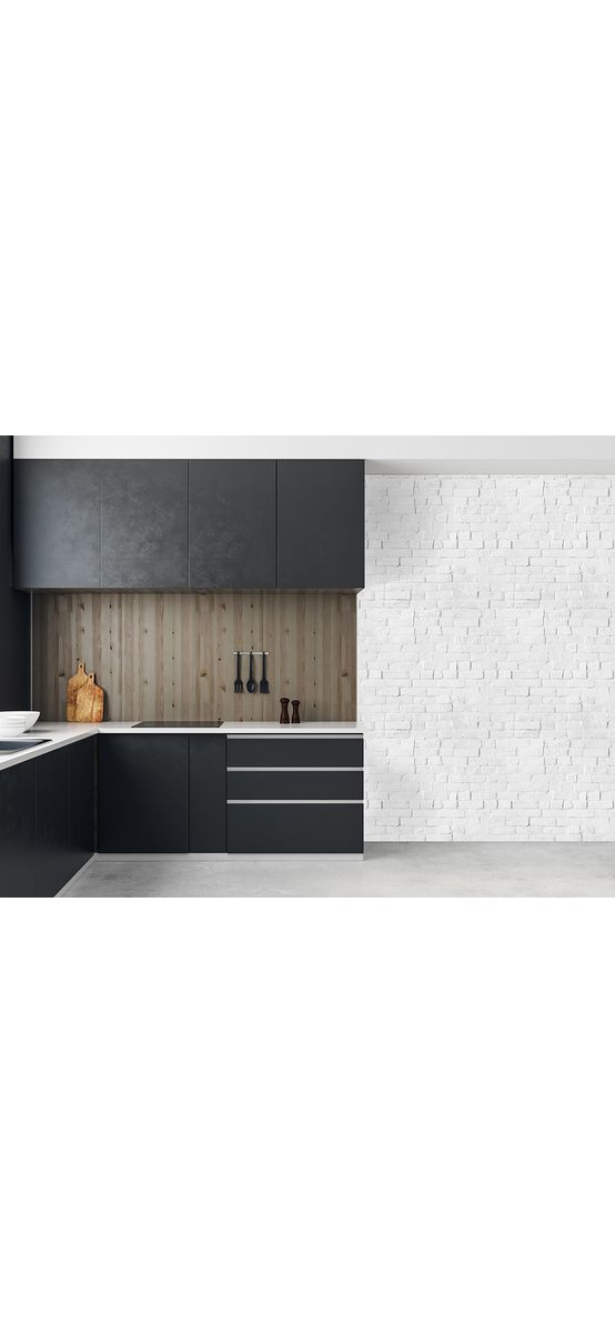 Tapet autoadeziv cărămidă albă, Folina, pentru bucătărie, baie, balcon, hol, rolă de 130x250 cm