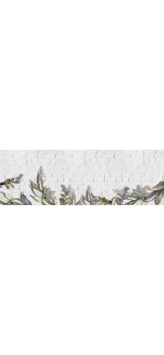 Autocolant perete, Folina, model piatră cu flori, rolă de 67x200 cm