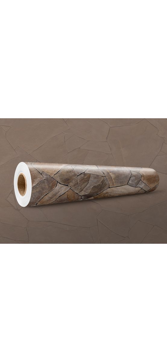 Tapet autoadeziv piatră castanie, Folina, pentru bucătărie, baie, balcon, hol, rolă de 130x250 cm