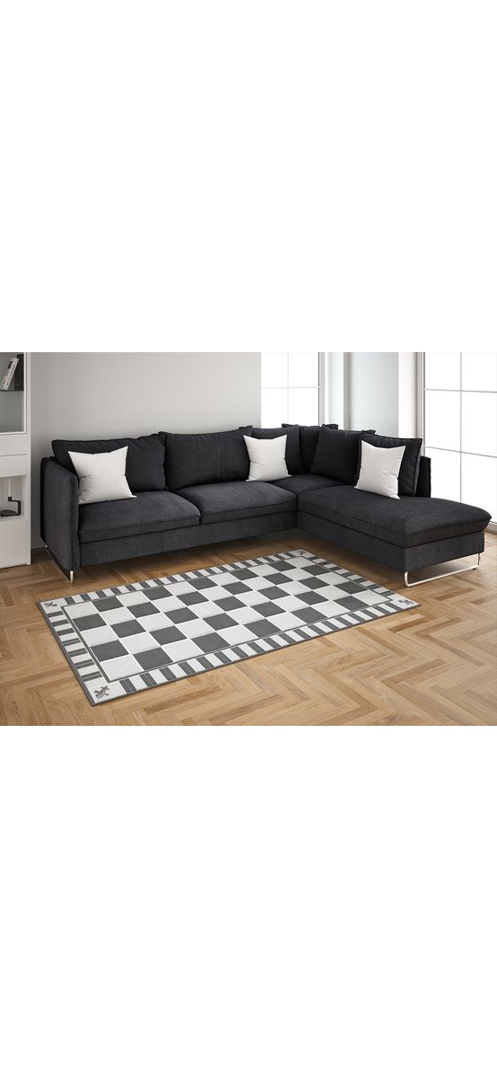 Covor antiderapant pentru bucătărie, din pvc, model geometric, linoleum antiderapant la rolă de 80x158 cm