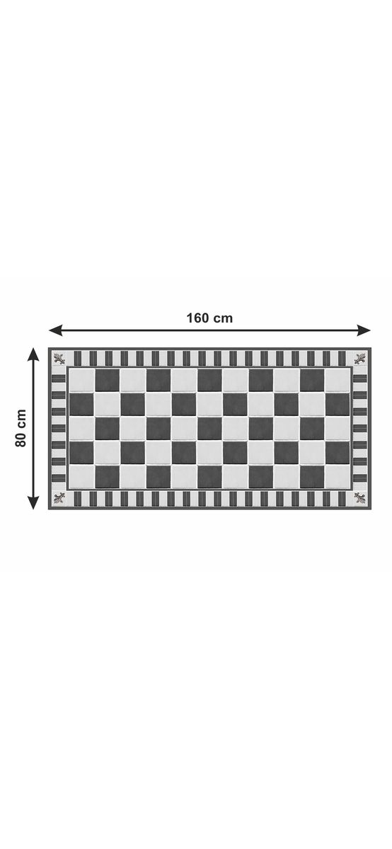 Covor antiderapant pentru bucătărie, din pvc, model geometric, linoleum antiderapant la rolă de 80x158 cm