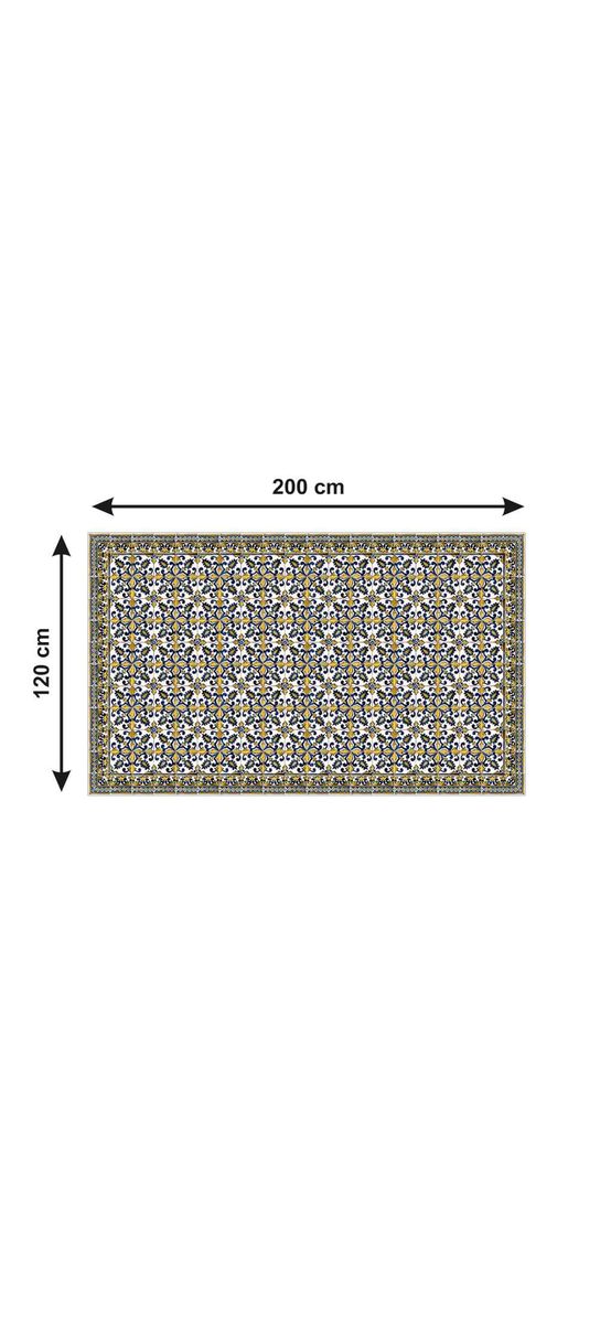 Autocolant gresie şi podele, Folina, model decorativ floral, rolă de 200x120 cm