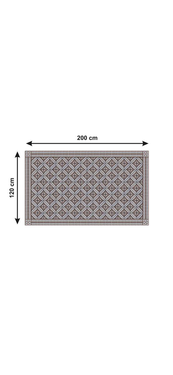 Autocolant gresie şi podele, Folina, model romburi maro, rolă de 200x120 cm 