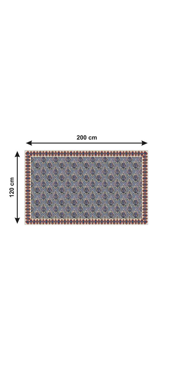 Autocolant gresie şi podele, Folina, model floral multicolor, rolă de 200x120 cm
