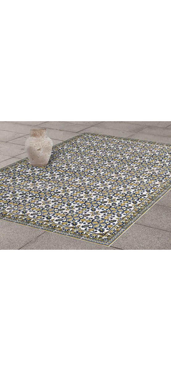 Autocolant gresie şi podele, Folina, model decorativ floral, rolă de 200x120 cm