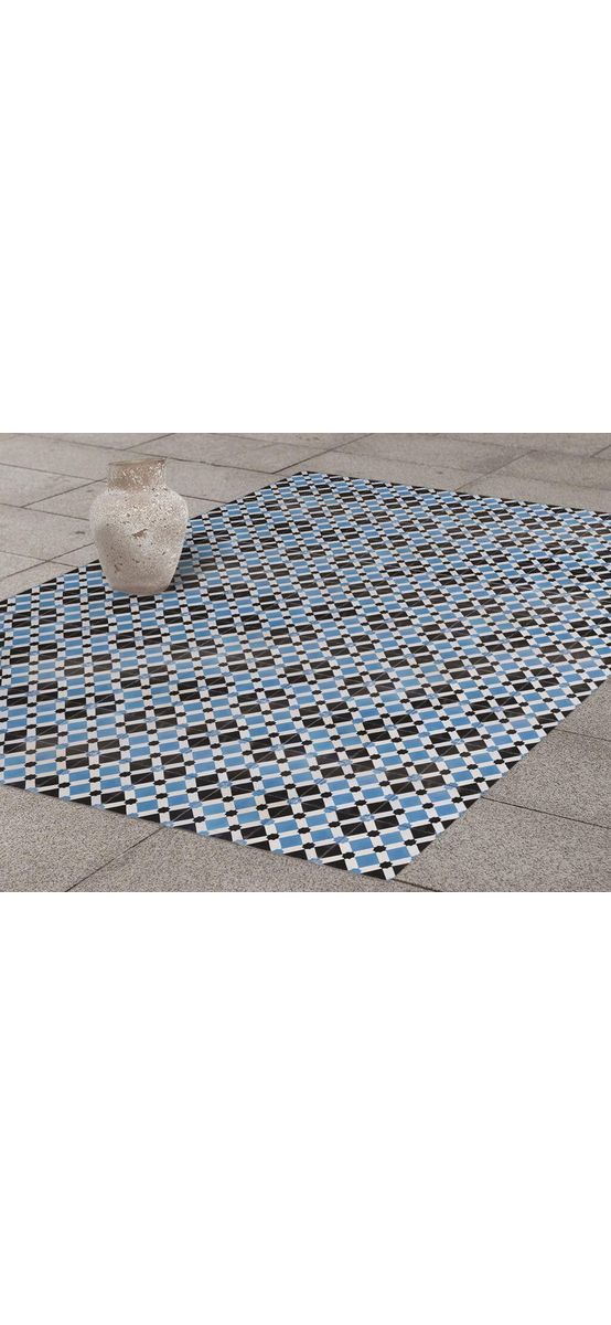 Autocolant gresie şi podele, Folina, model geometric, 120 cm lăţime