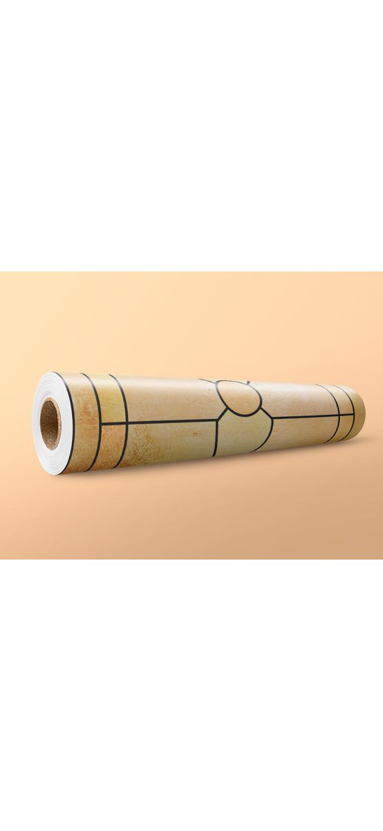 Folie sablare uşă din sticlă, Folina, vitraliu bej, rolă de 100x210 cm, cu racletă aplicare şi cutter incluse
