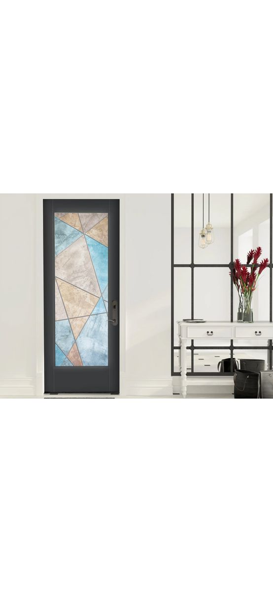 Folie sablare uşă din sticlă, Folina, mozaic cu umbre, rolă de 100x210 cm, cu racletă aplicare şi cutter incluse