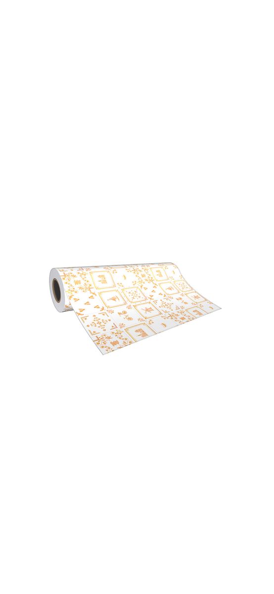 Autocolant perete imitaţie faianţă decorativă bej, Folina, material rezistent la căldură şi apă, rolă de 60x200 cm