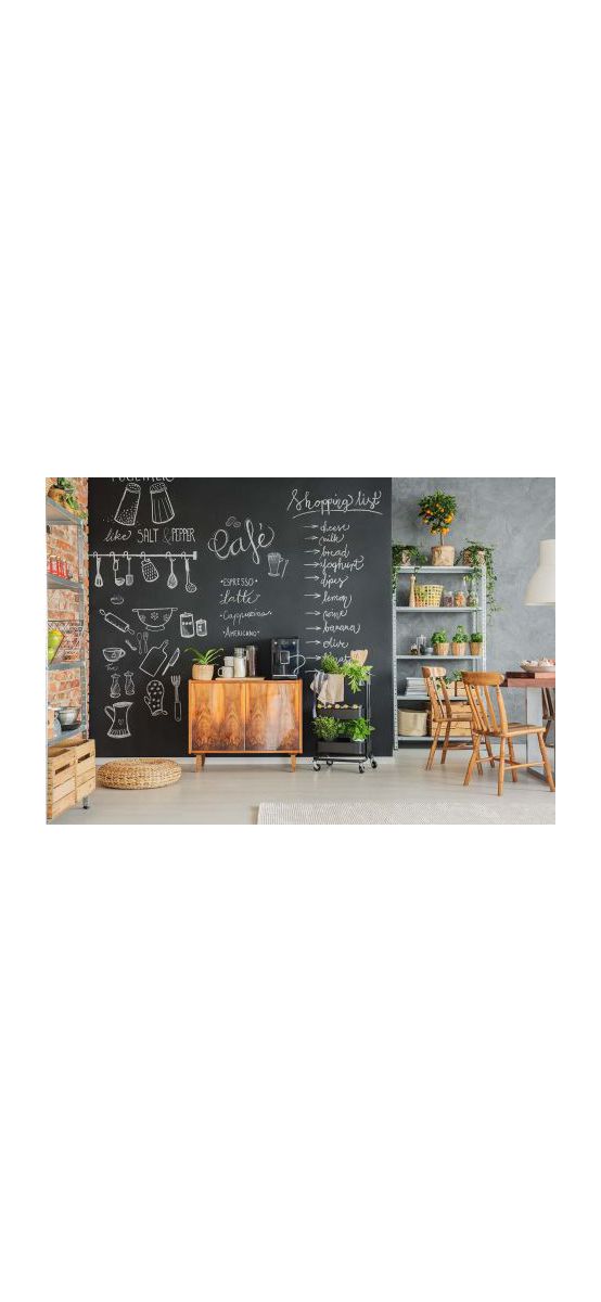Autocolant tablă de scris cu creta, Aslan C61 Blackboard, lăţime de 125 cm