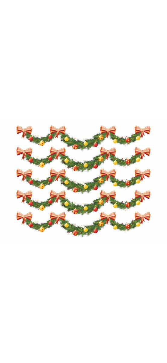 Set 5 borduri decorative, ghirlandă cu fundiţe