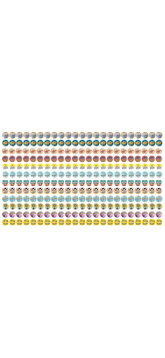 Stickere autoadezive cu calificative pentru evaluarea activității copiilor - 276 bucăți
