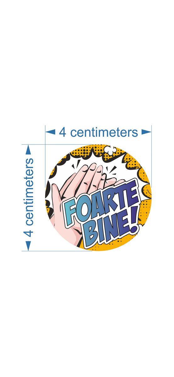 Stickere autoadezive cu calificative pentru evaluarea activității copiilor - 276 bucăți