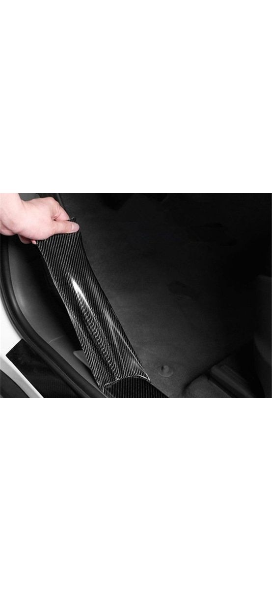 Autocolant carbon 5D, Folina, negru, aspect lucios, rolă de 10cm x 152cm 