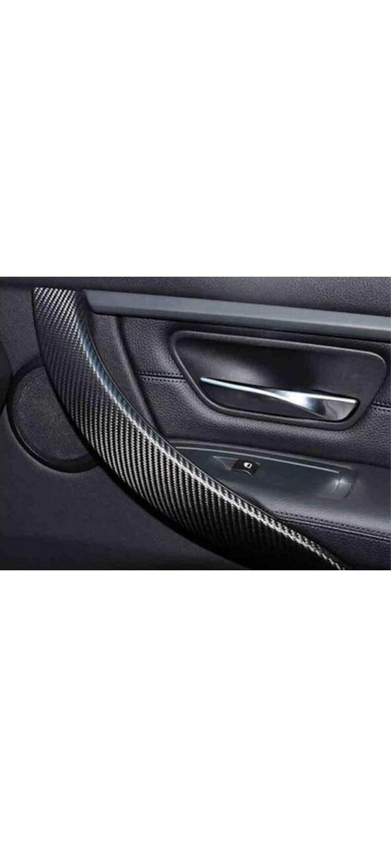 Autocolant carbon 5D, Folina, negru, aspect lucios, rolă de 10cm x 152cm 
