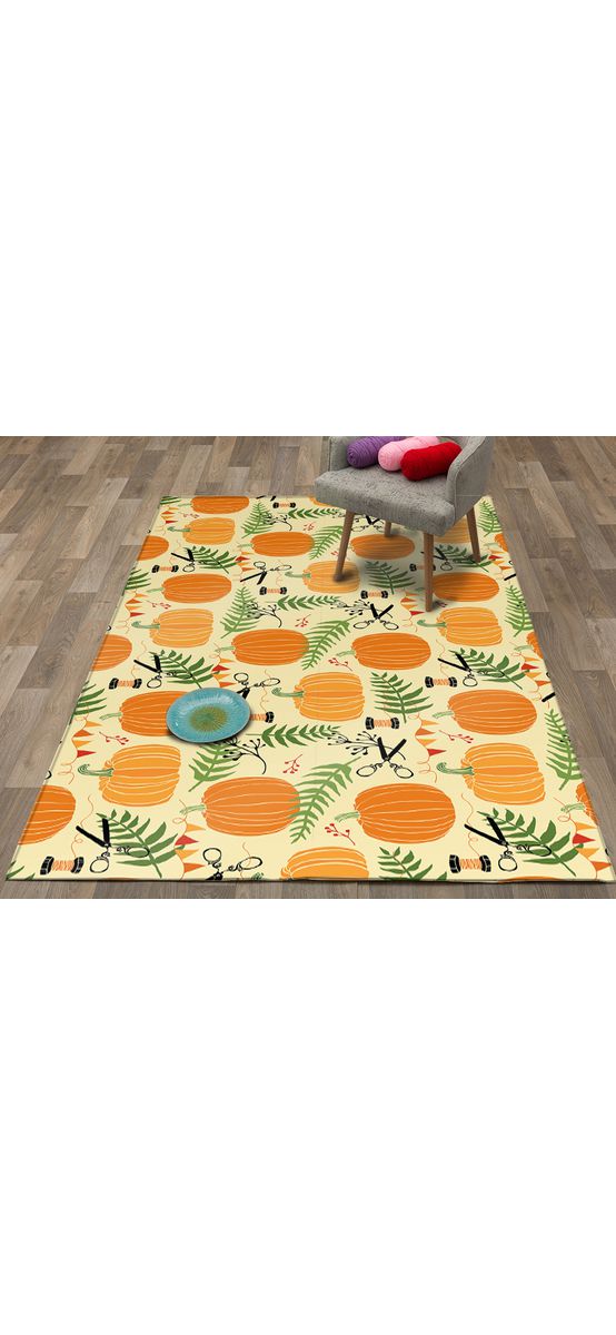 Covor antiderapant pentru hol și terasă, din pvc, model dovlecei, linoleum antiderapant la rolă de 80x158 cm.