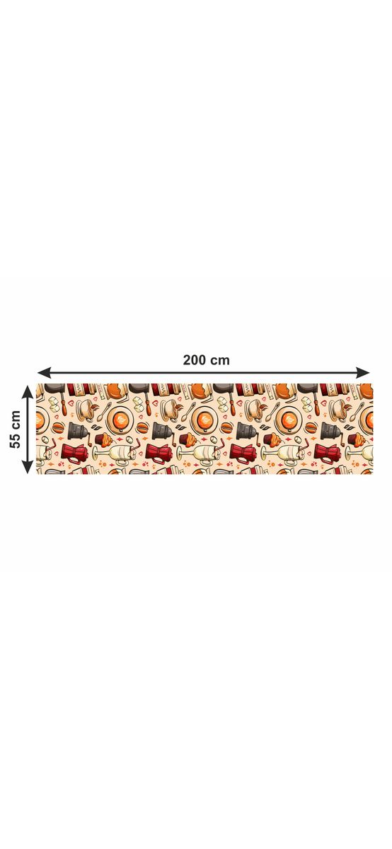 Covor antiderapant pentru bucătărie, model Neiva, linoleum antiderapant, la rolă de 55x200cm