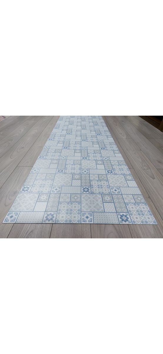 Covor din vinil Belinda, linoleum antiderapant cu model gri. rolă de 80x290 cm