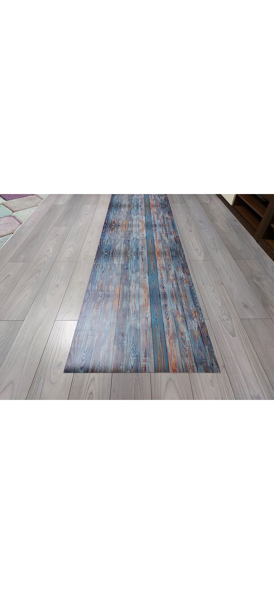 Covor antiderapant pentru hol si terasa , din pvc, model textură lemn, traversa antiderapanta la rola de 79x115 cm