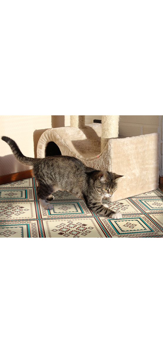 Covor antiderapant pentru bucătărie, din pvc, model Luxor, linoleum antiderapant la rolă de 80x158 cm