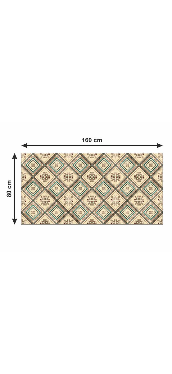 Covor antiderapant pentru bucătărie, din pvc, model Luxor, linoleum antiderapant la rolă de 80x158 cm