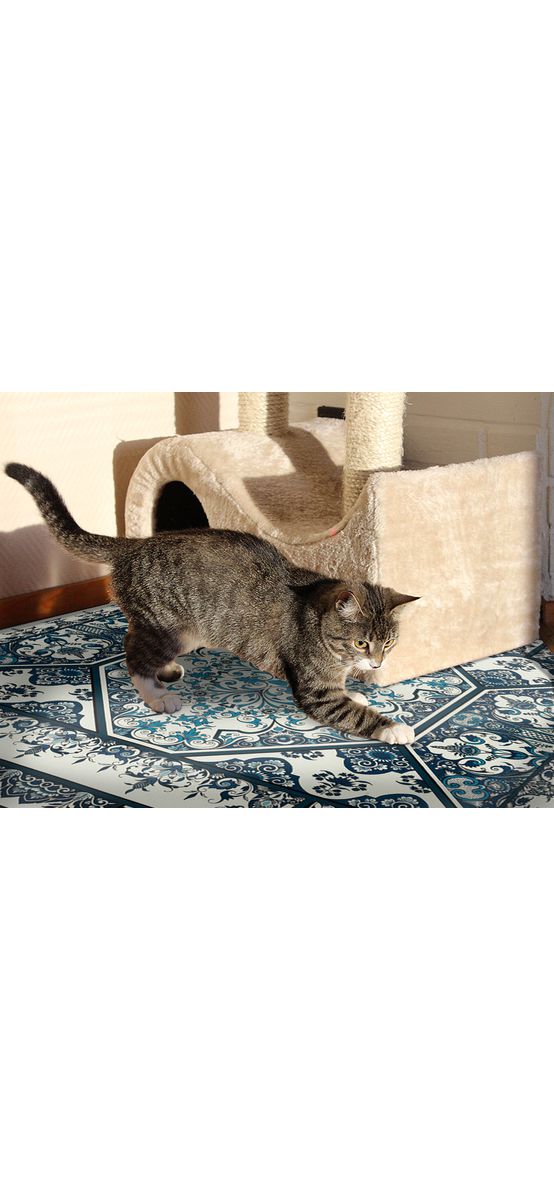 Covor antiderapant pentru bucătărie, din pvc, model Verno, linoleum antiderapant la rolă de 80x158 cm