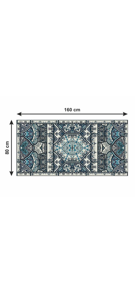 Covor antiderapant pentru bucătărie, din pvc, model Verno, linoleum antiderapant la rolă de 80x158 cm