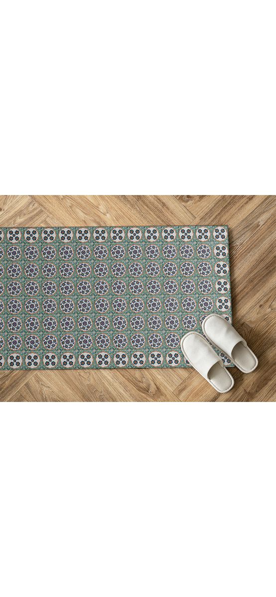 Covor antiderapant pentru bucătărie, din pvc, model Megara, linoleum antiderapant la rolă de 80x158 cm