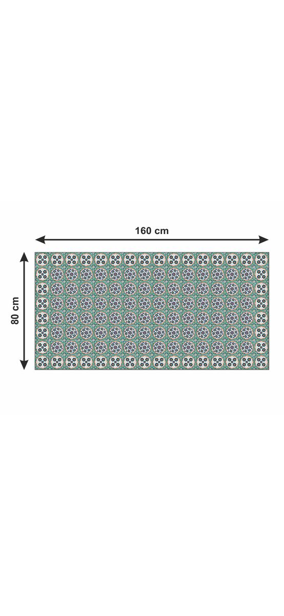 Covor antiderapant pentru bucătărie, din pvc, model Megara, linoleum antiderapant la rolă de 80x158 cm