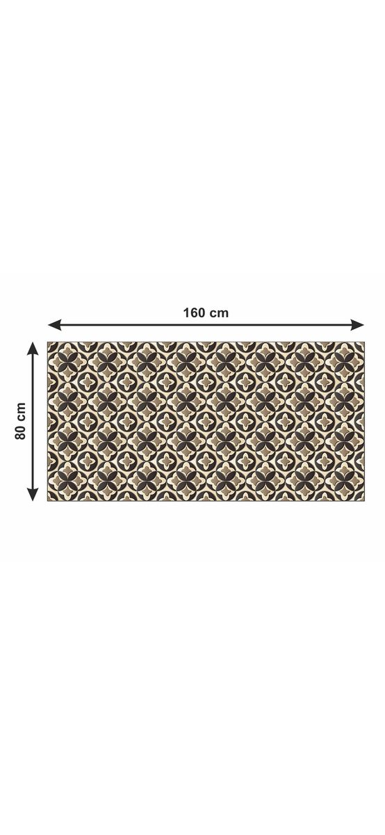 Covor antiderapant pentru bucătărie, din pvc, model Veria, linoleum antiderapant la rolă de 80x158 cm