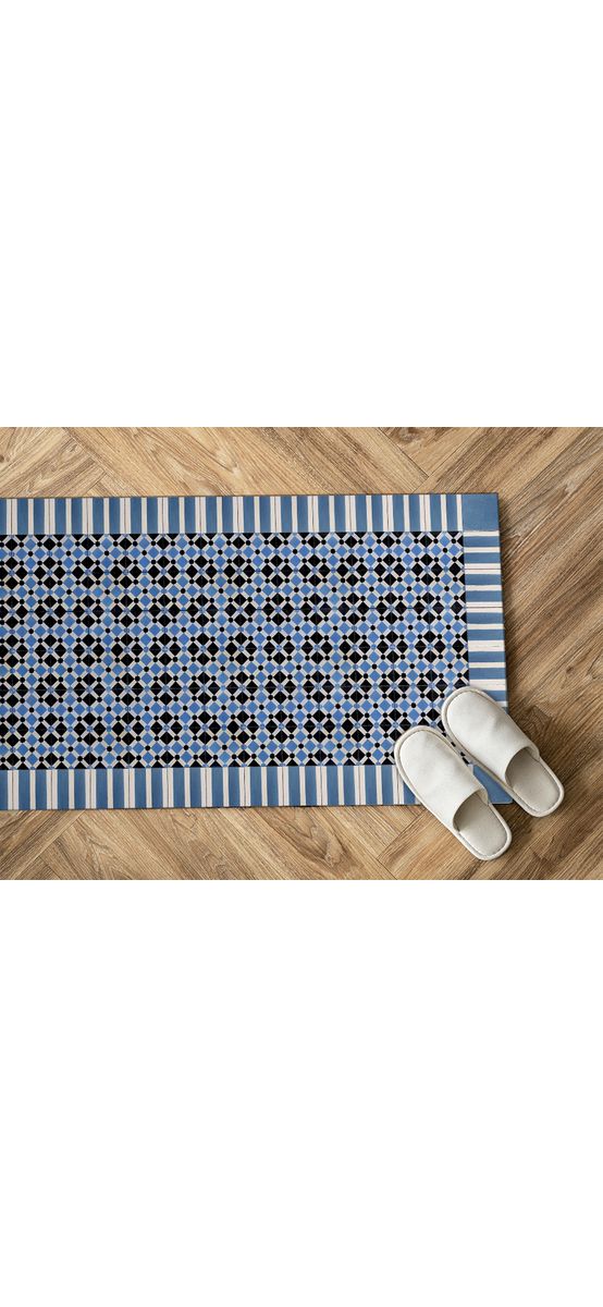 Covor antiderapant pentru bucătărie, din pvc, model Volos, linoleum antiderapant la rolă de 80x158 cm