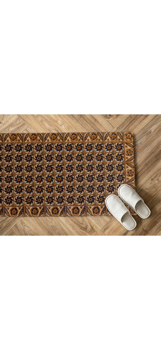 Covor antiderapant pentru bucătărie, din pvc, model Corint, linoleum antiderapant la rolă de 80x158 cm