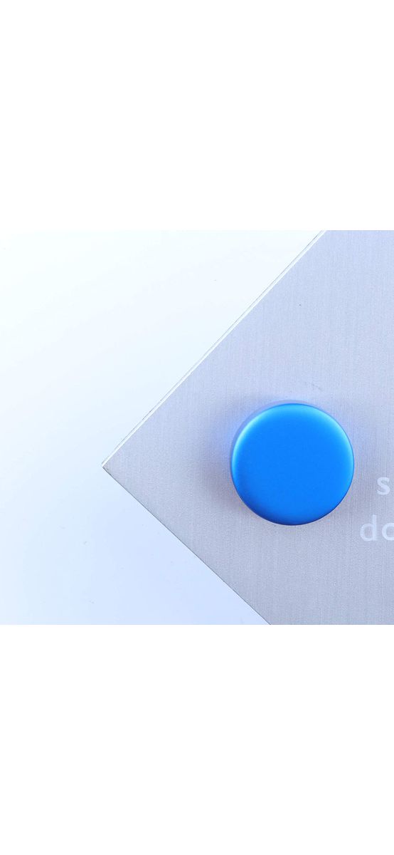 Distanţiere semnalistică albastru mat, Folina, din inox, 12 x 25 mm