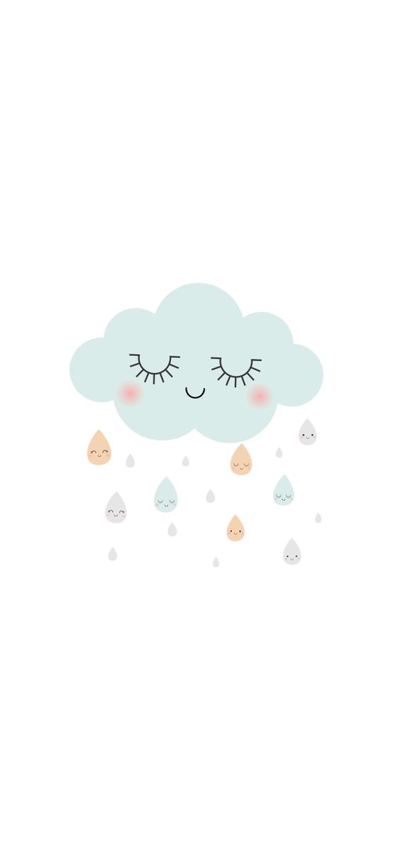 Sticker perete, Folina, Sleepy Cloud, pentru copii, racletă de aplicare inclusă.