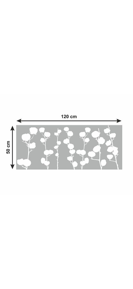 Folie geam autoadezivă Cotton Flowers, cu model decupat, rolă de 50x120 cm, racletă inclusă 