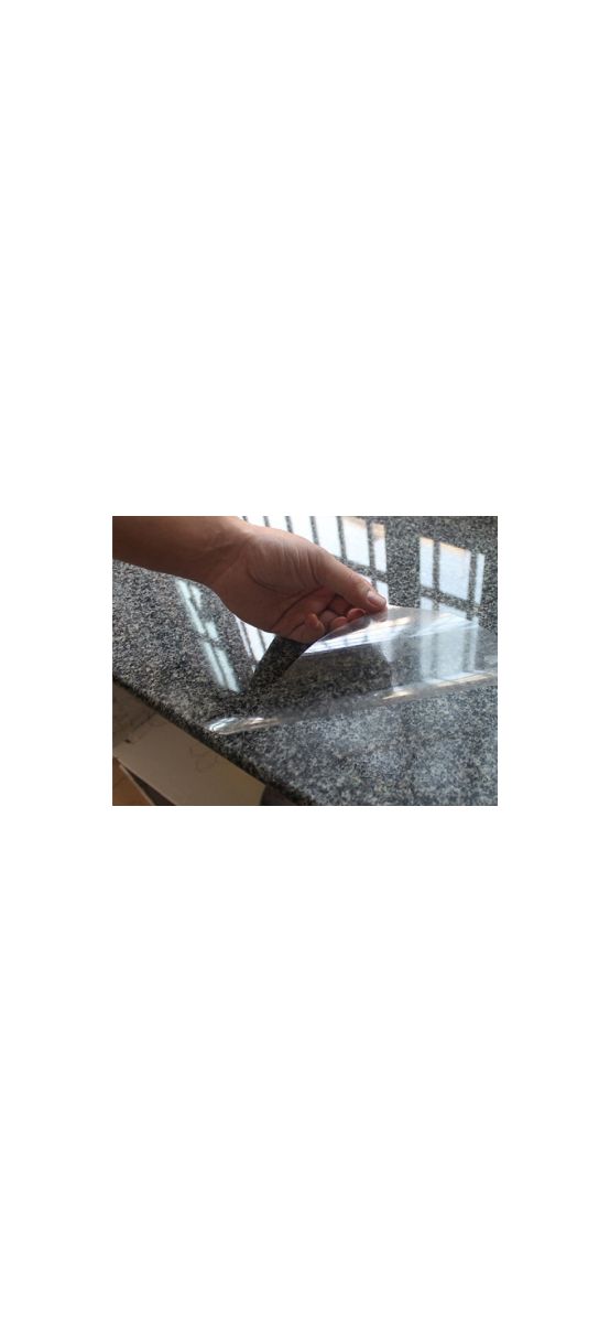 Folie protecţie transparentă lucioasă, cu adeziv, grosime de 0,1 mm, 60 cm lăţime