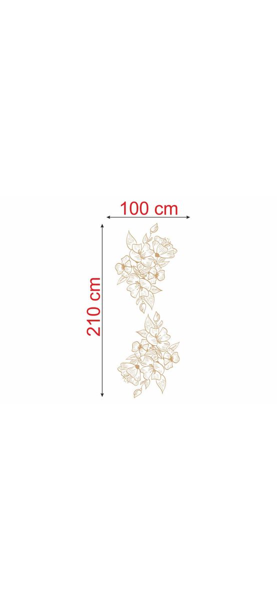 Folie geam cabină duş, Folina, sablare cu model floral, autoadezivă, rolă de 100x210 cm