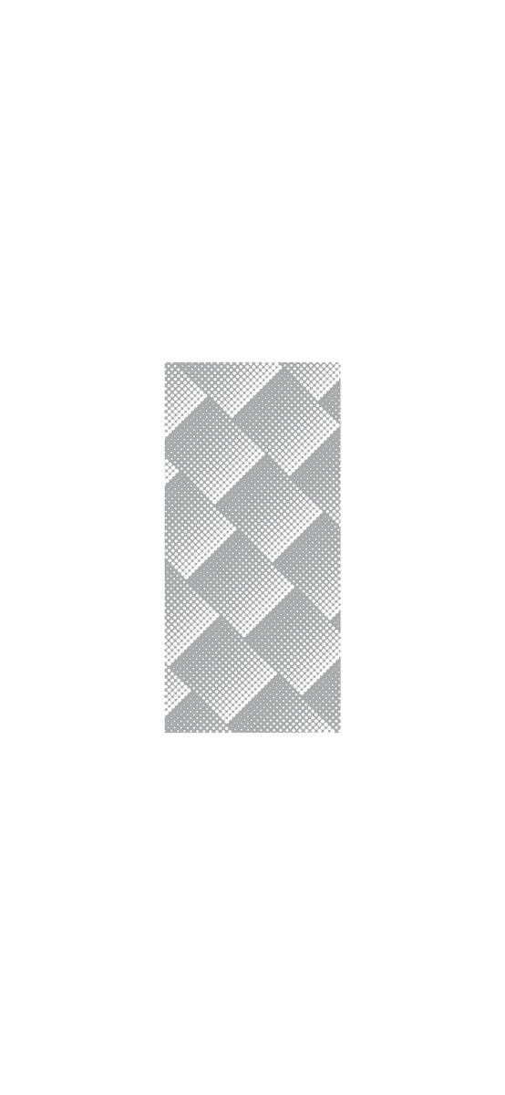 Folie cabină duş, Folina, sablare cu model geometric gri Dots, autoadezivă, rolă de 100x210 cm