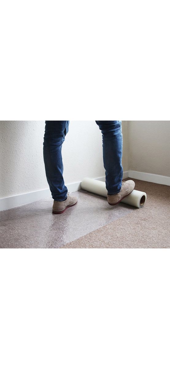 Folie de protecție Kip, pentru covoare si mochetă, rolă de  0,70x60 metri