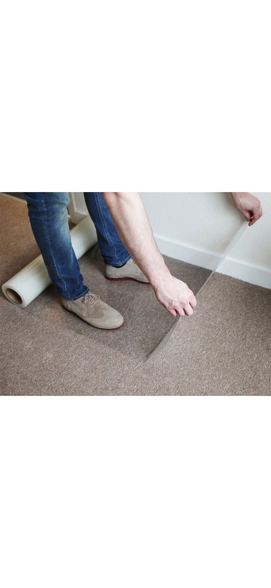 Folie de protecție Kip, pentru covoare si mochetă, rolă de  0,70x60 metri