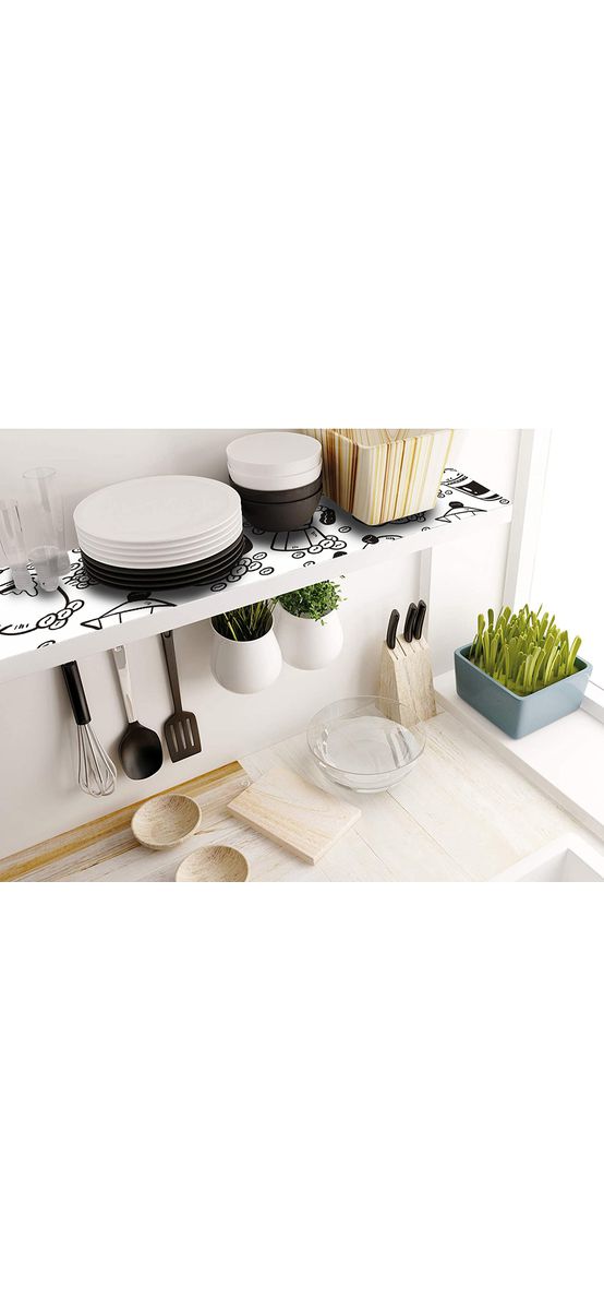 Folie protecţie sertare, model cafea arabica, din PVC antiderapant cu grosime de 1,5 mm, material impermeabil, rolă de 50x155 cm