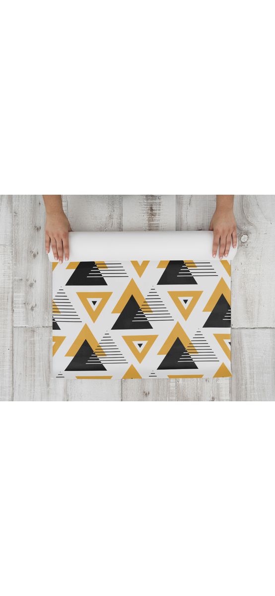 Folie protecţie sertare, model geometric, din PVC antiderapant cu grosime de 1,5 mm, material impermeabil, rolă de 50x155 cm