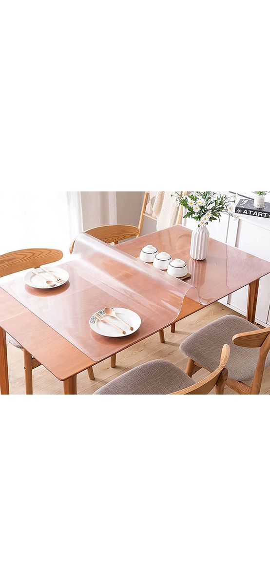 Folie de protecție transparentă, mată, 3mm grosime, pentru mobilă, pardoseli, diverse suprafețe, rolă de 100x125cm