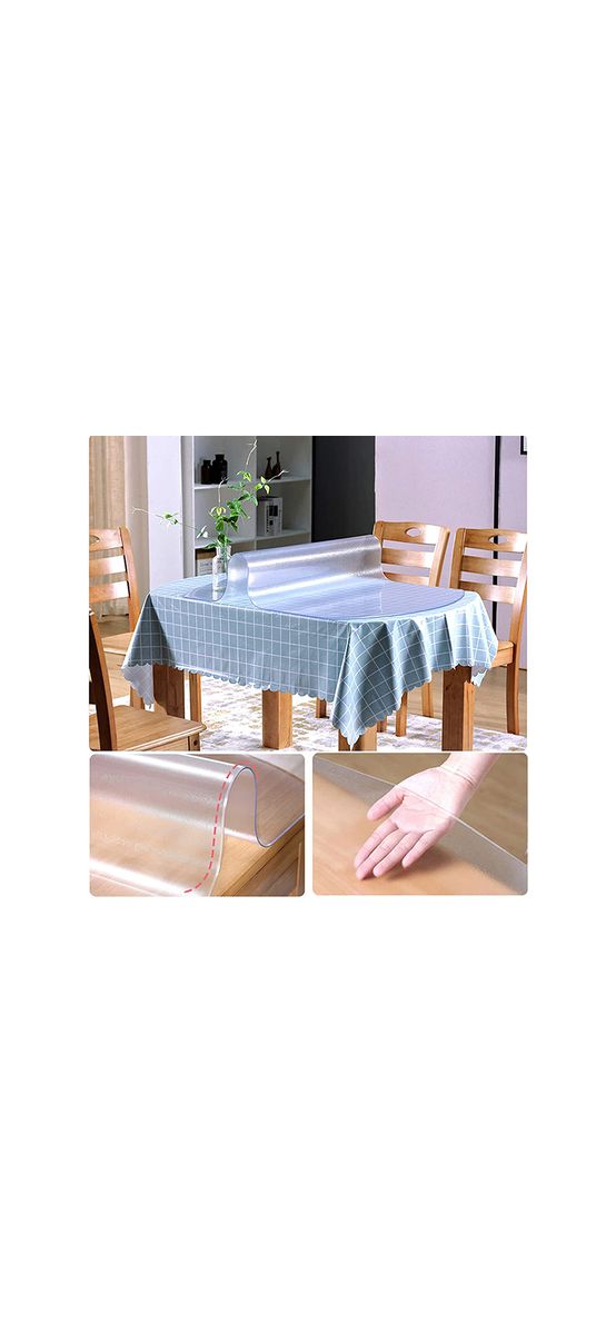 Folie de protecție transparentă, mată, 3mm grosime, pentru mobilă, pardoseli, diverse suprafețe, rolă de 100x125cm