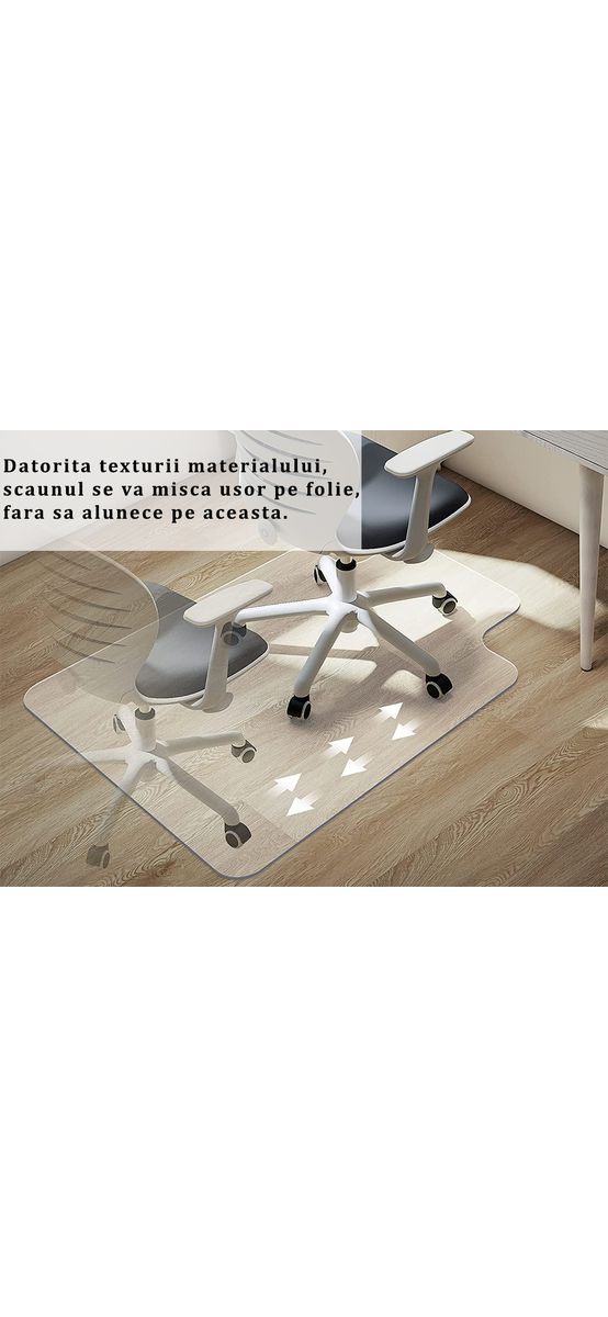 Folie de protecție transparentă, mată, 3mm grosime, pentru mobilă, pardoseli, diverse suprafețe, rolă de 100x125cm
