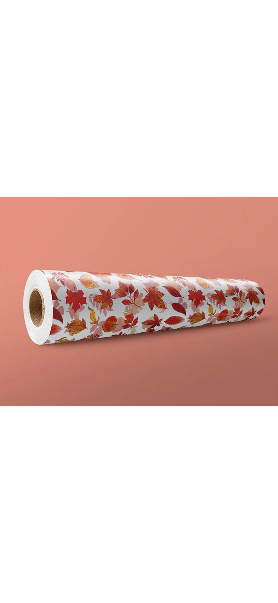 Folie geam autoadezivă, Folina, sablare cu  frunze arămii , rolă de 100x250 cm, racletă inclusă