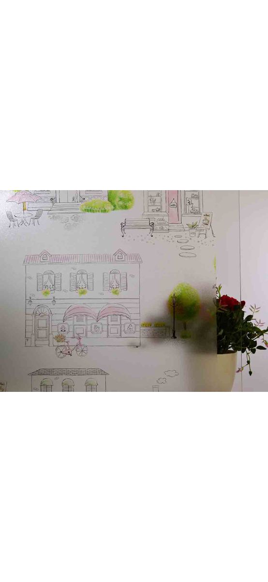 Folie geam autoadezivă Pari, Magicfix, imprimeu peisaj, translucidă, 100x390 cm