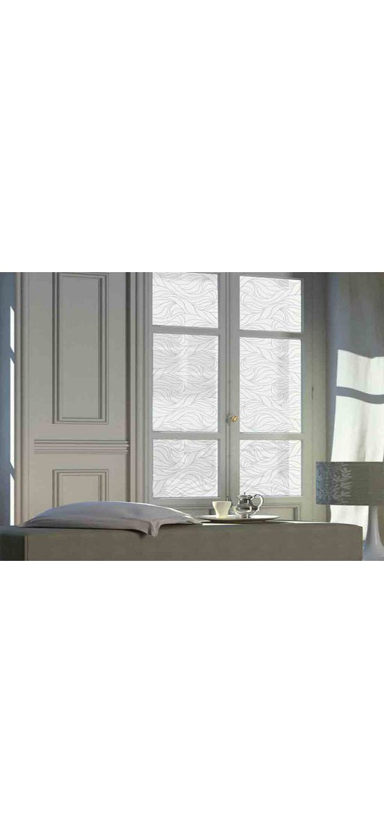 Folie geam electrostatică Antwerpen, d-c-fix, sablare cu model geometric translucid, rola de 45x150 cm