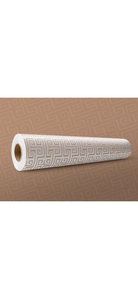 Folie geam autoadezivă Orange Maze, transparentă cu model geometric portocaliu, 122 cm lăţime